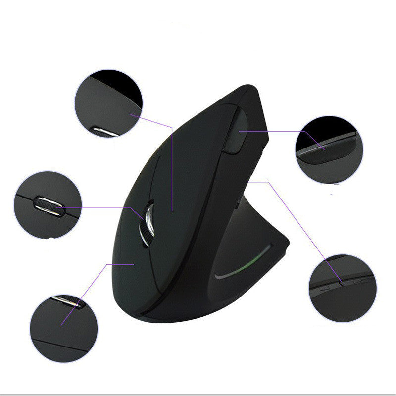 Ergonomic Vertical Wireless Mouse 6 Buttons Optical Mice