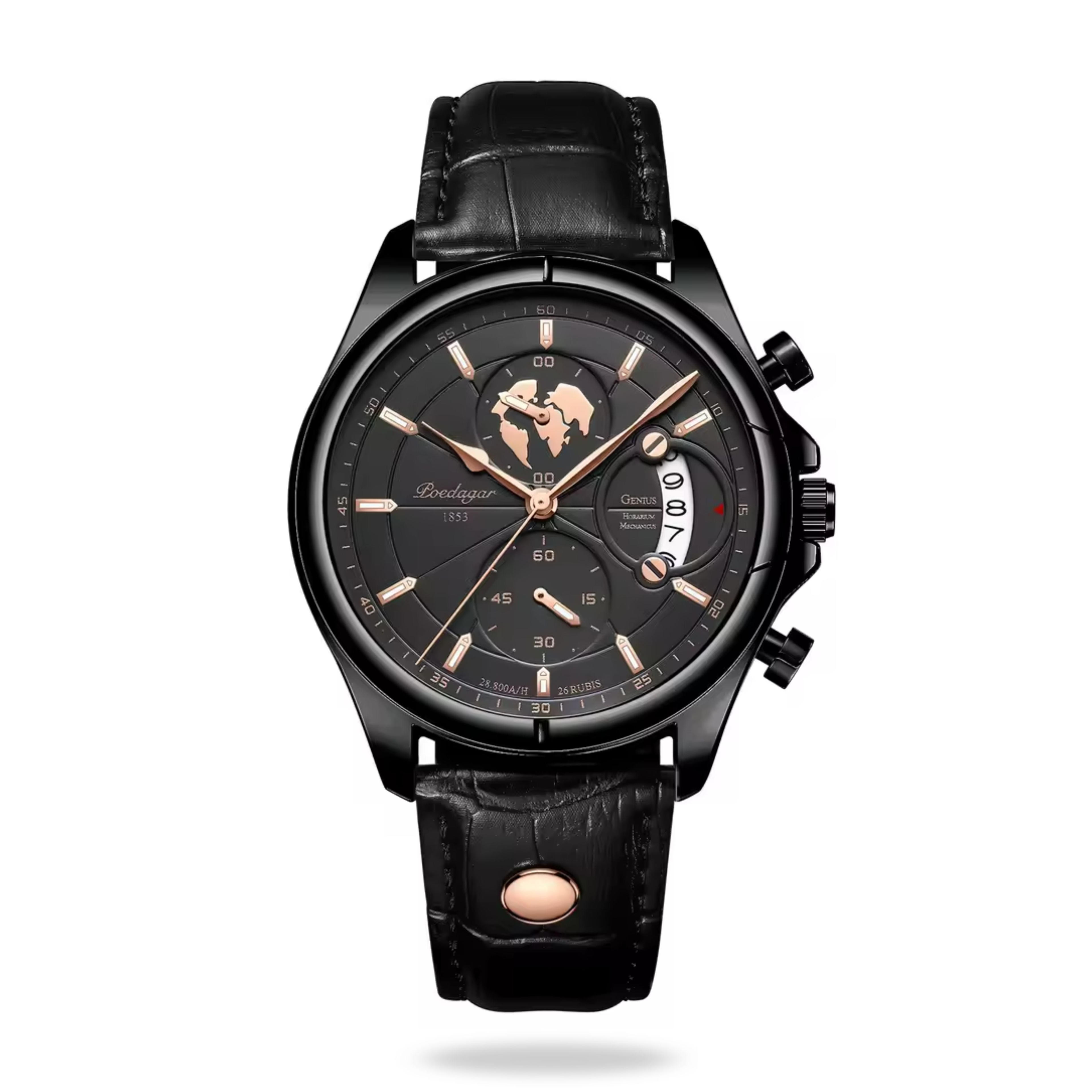 Atlas 42mm Stainless Steel Quartz Watch - Premium Design