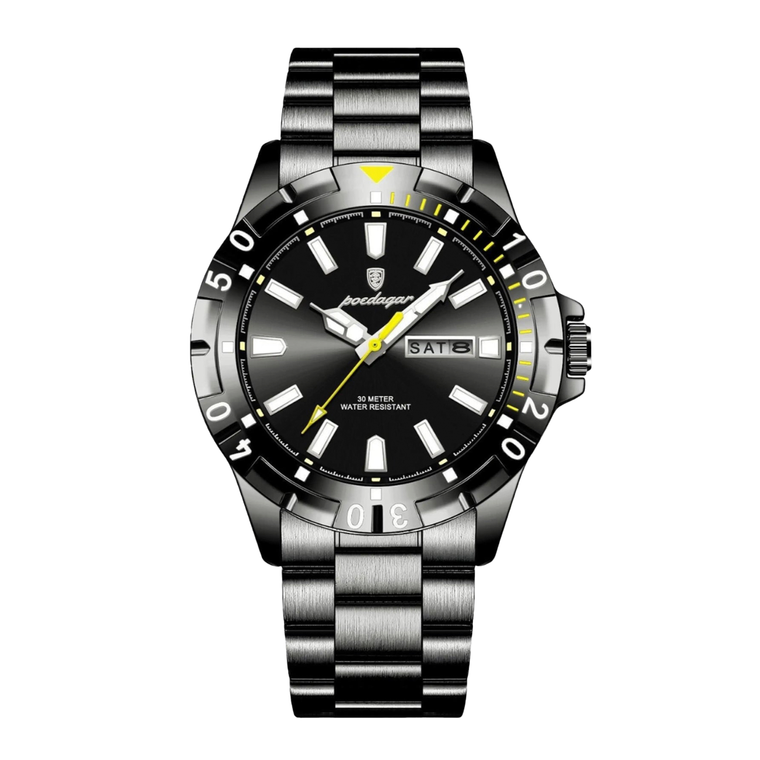Noble 40mm Stainless Steel Quartz Watch - Coated Glass