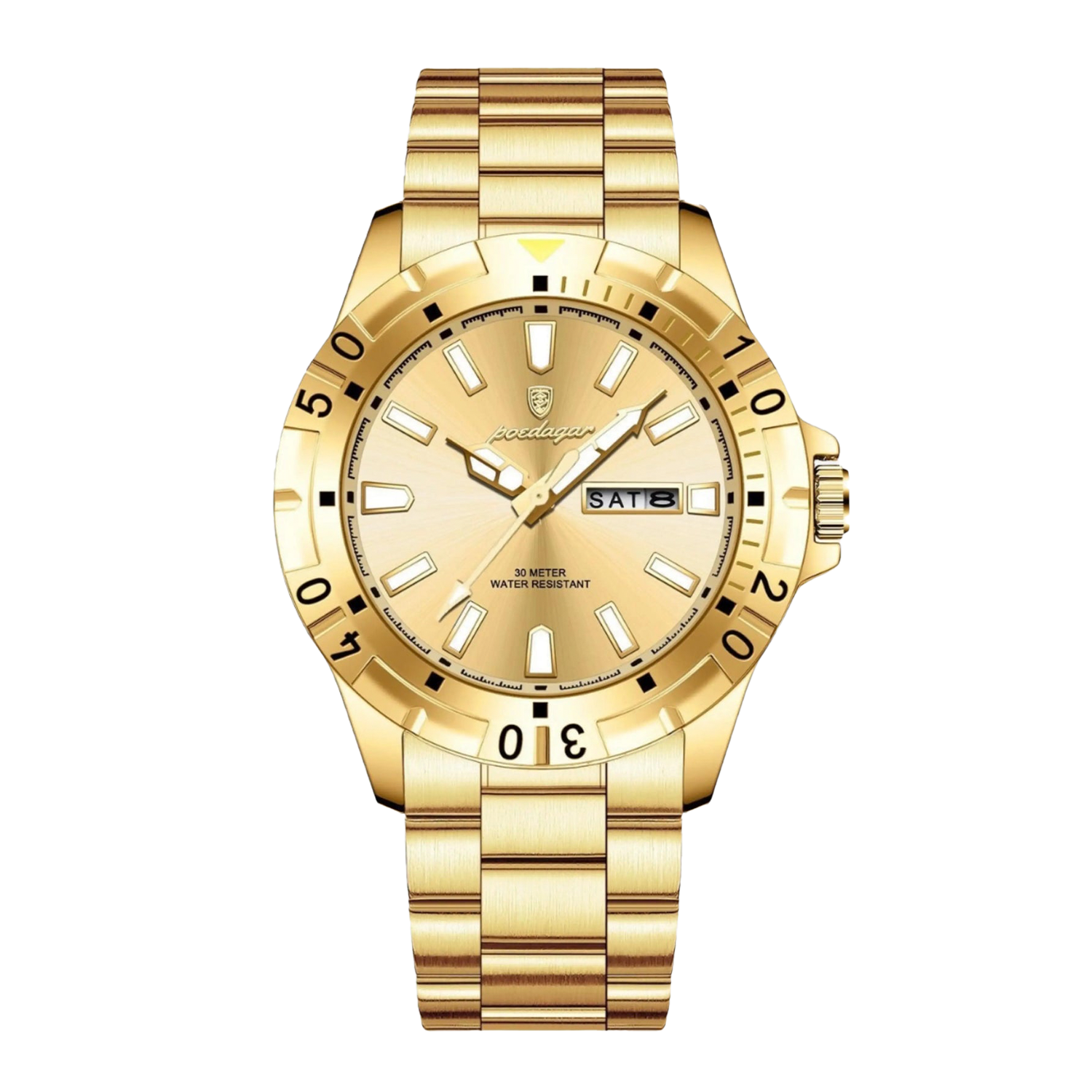 Noble 40mm Stainless Steel Quartz Watch - Coated Glass