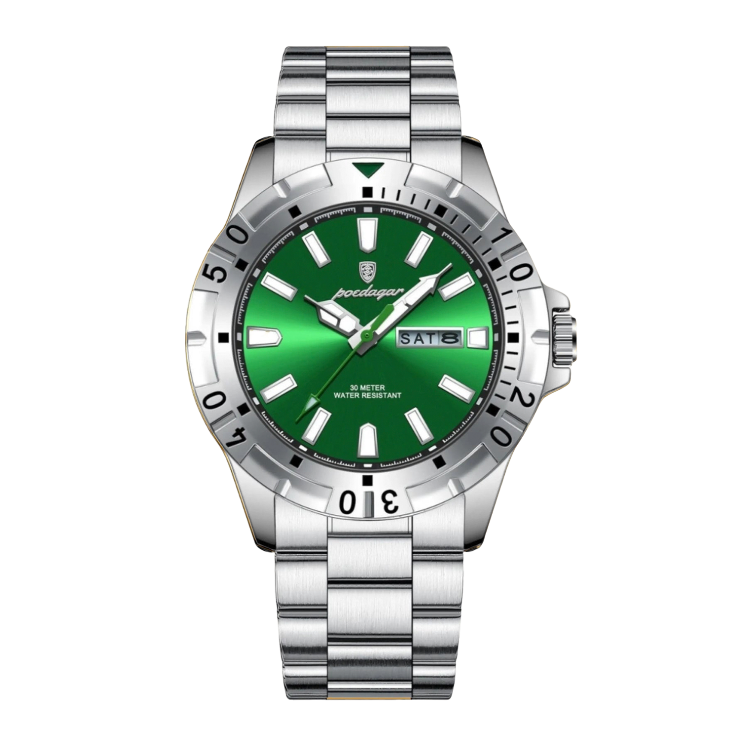 Noble 40mm Stainless Steel Quartz Watch - Coated Glass