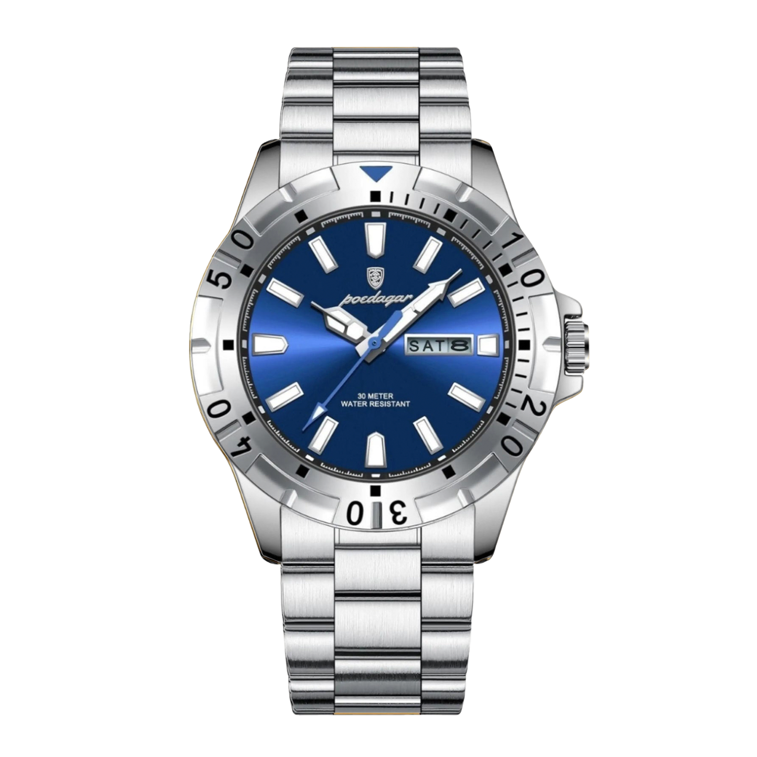 Noble 40mm Stainless Steel Quartz Watch - Coated Glass