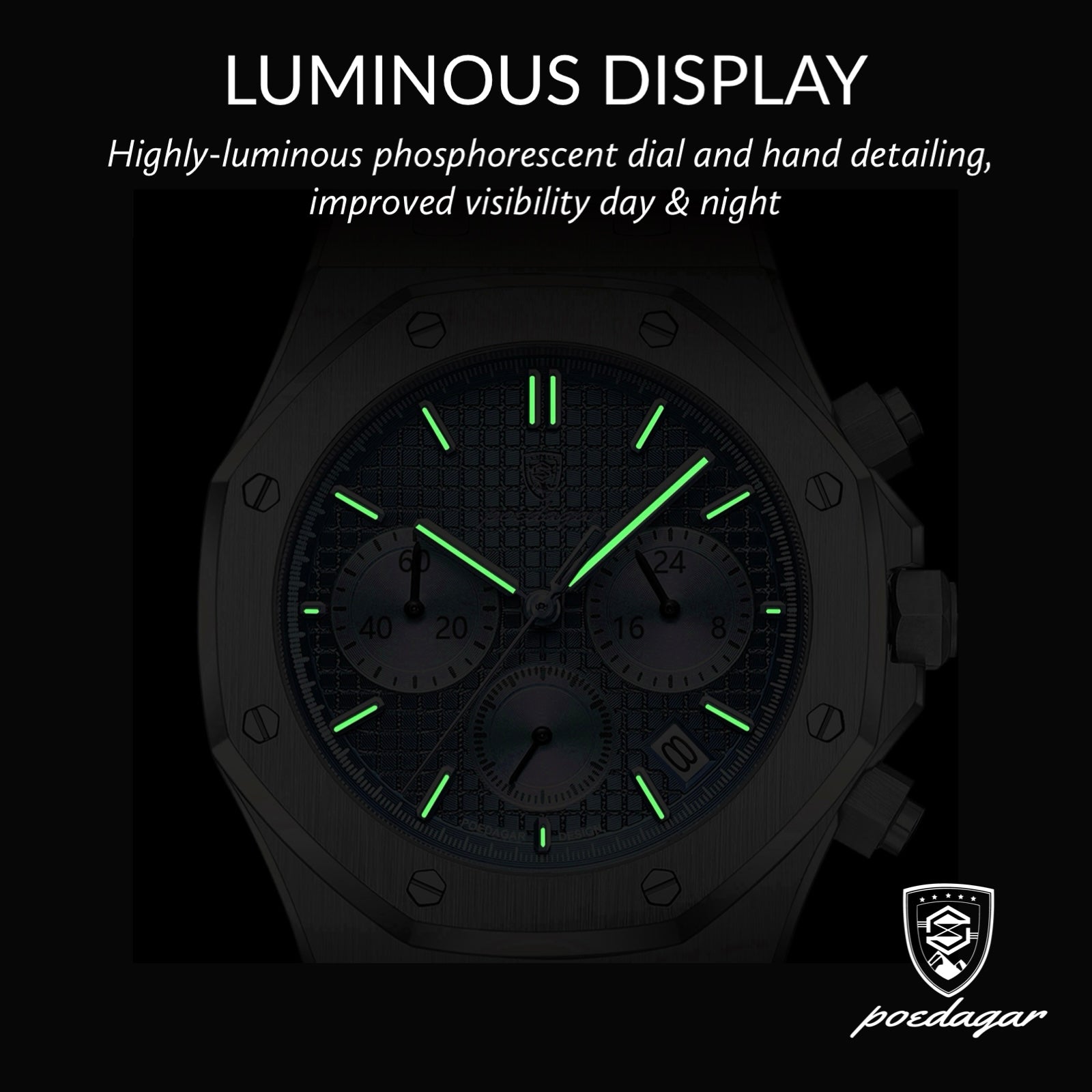 Serenade Black Edition 42mm Chronograph Watch - Premium Design