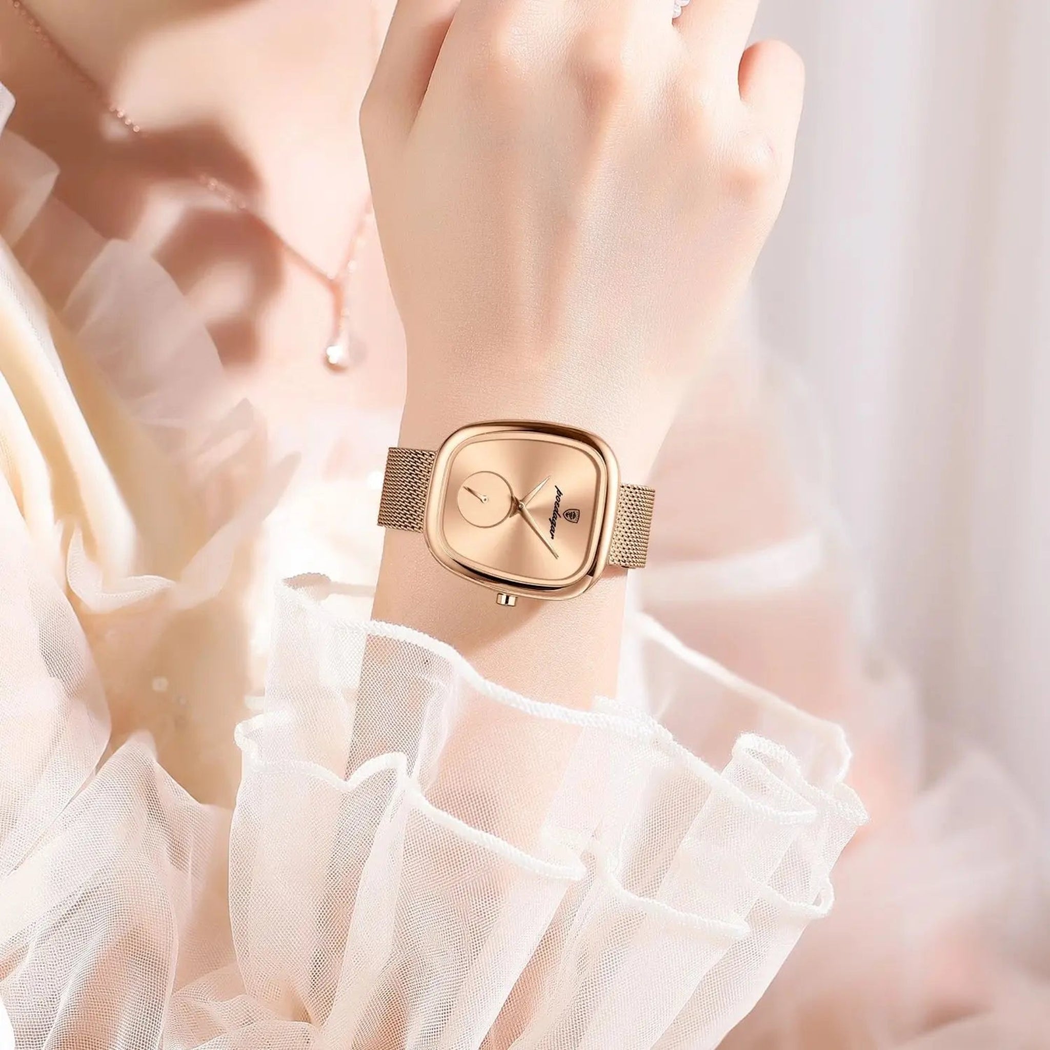 Serenity Women's Watch - Waterproof Stainless Steel Mesh Elegant Quartz