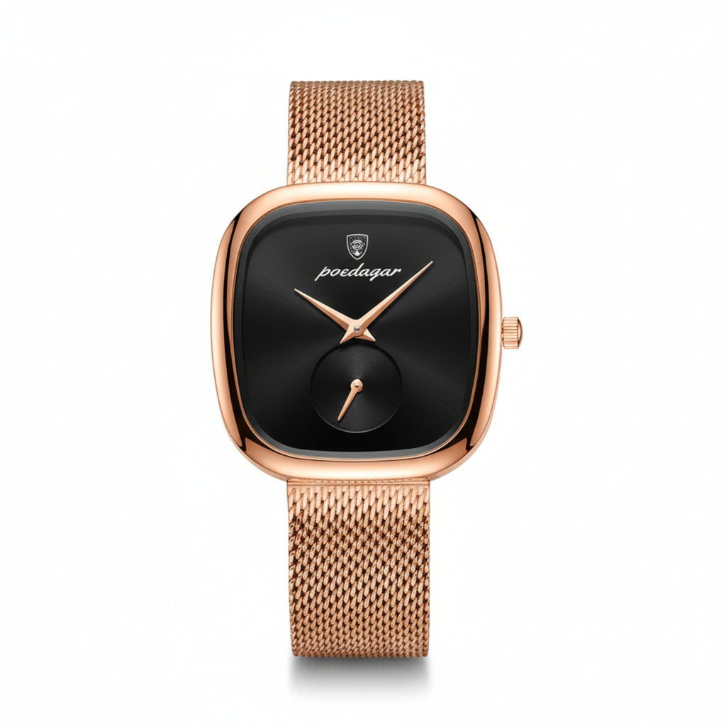 Serenity Women's Watch - Waterproof Stainless Steel Mesh Elegant Quartz