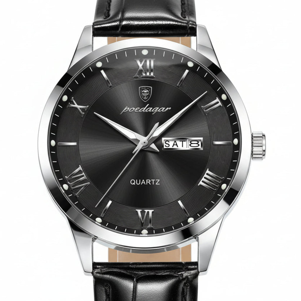 Legacy Men's Watch - Waterproof Leather Strap Business Quartz