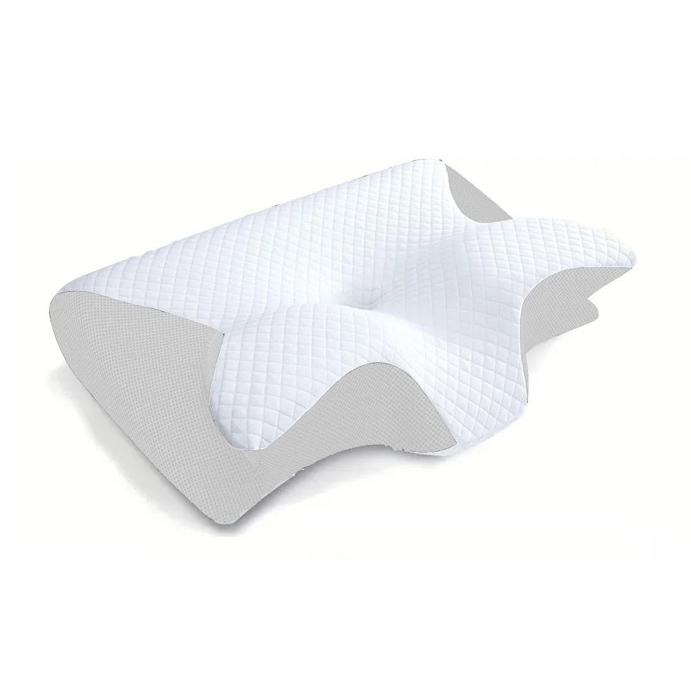 Memory Foam Cervical Pillow Ergonomic 2-in-1 Pillow for personalized neck support and comfort.