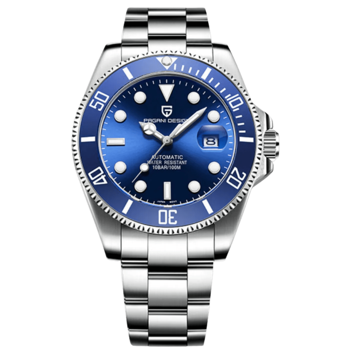 Pagani Design PD-1639 - 43mm Automatic Dive Watch Stainless Steel 100m