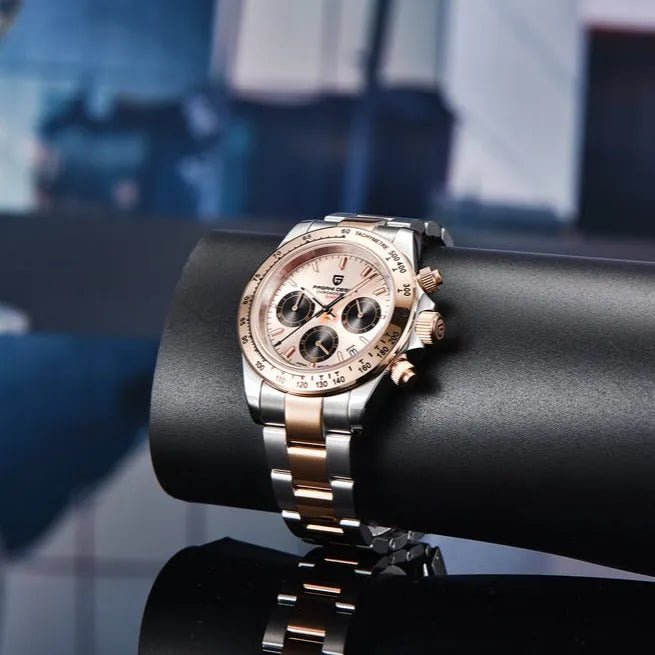 Pagani Design PD-1644 - 40mm Gold Daytona Chronograph Sapphire Crystal 100m