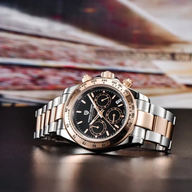 Pagani Design PD-1644 - 40mm Gold Daytona Chronograph Sapphire Crystal 100m