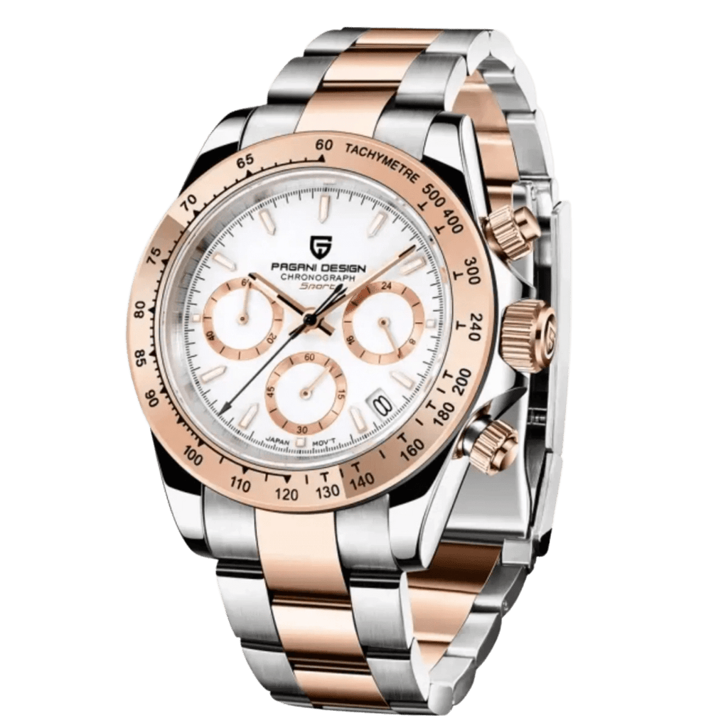 Pagani Design PD-1644 - 40mm Gold Daytona Chronograph Sapphire Crystal 100m