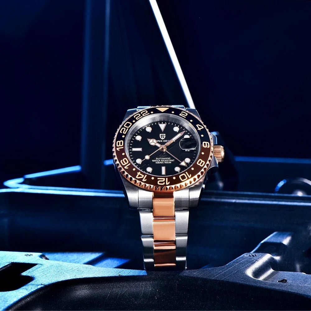 Pagani Design PD-1662 - 40mm GMT Automatic Watch Sapphire Crystal 100m