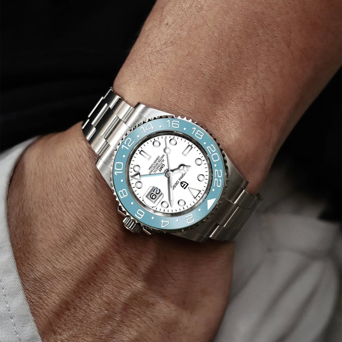 Pagani Design PD-1662 - 40mm GMT Automatic Watch Sapphire Crystal 100m