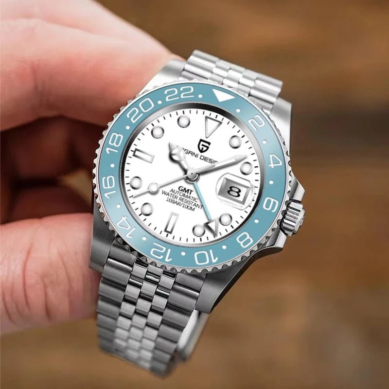 Pagani Design PD-1662 - 40mm GMT Automatic Watch Sapphire Crystal 100m