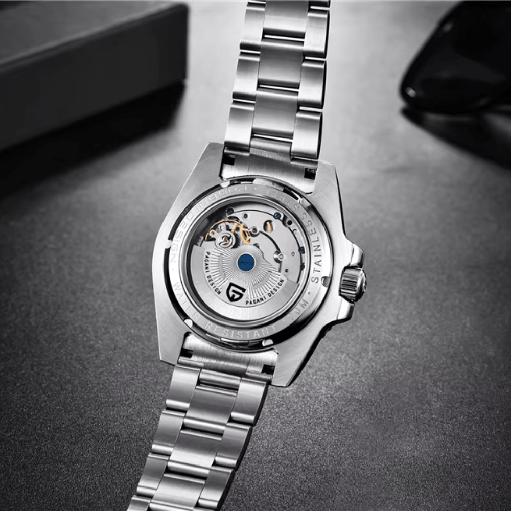 Pagani Design PD-1662 - 40mm GMT Gold Automatic Watch Sapphire Crystal 100m