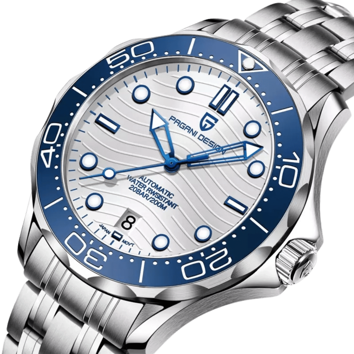 Pagani Design PD-1685 - 42mm Automatic Watch Stainless Steel 200m