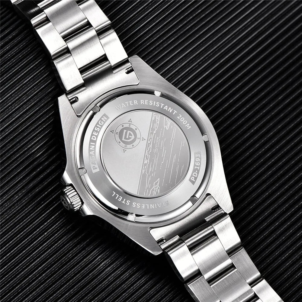 Pagani Design PD-1693 - 42mm GMT Automatic Watch Sapphire Crystal 200m