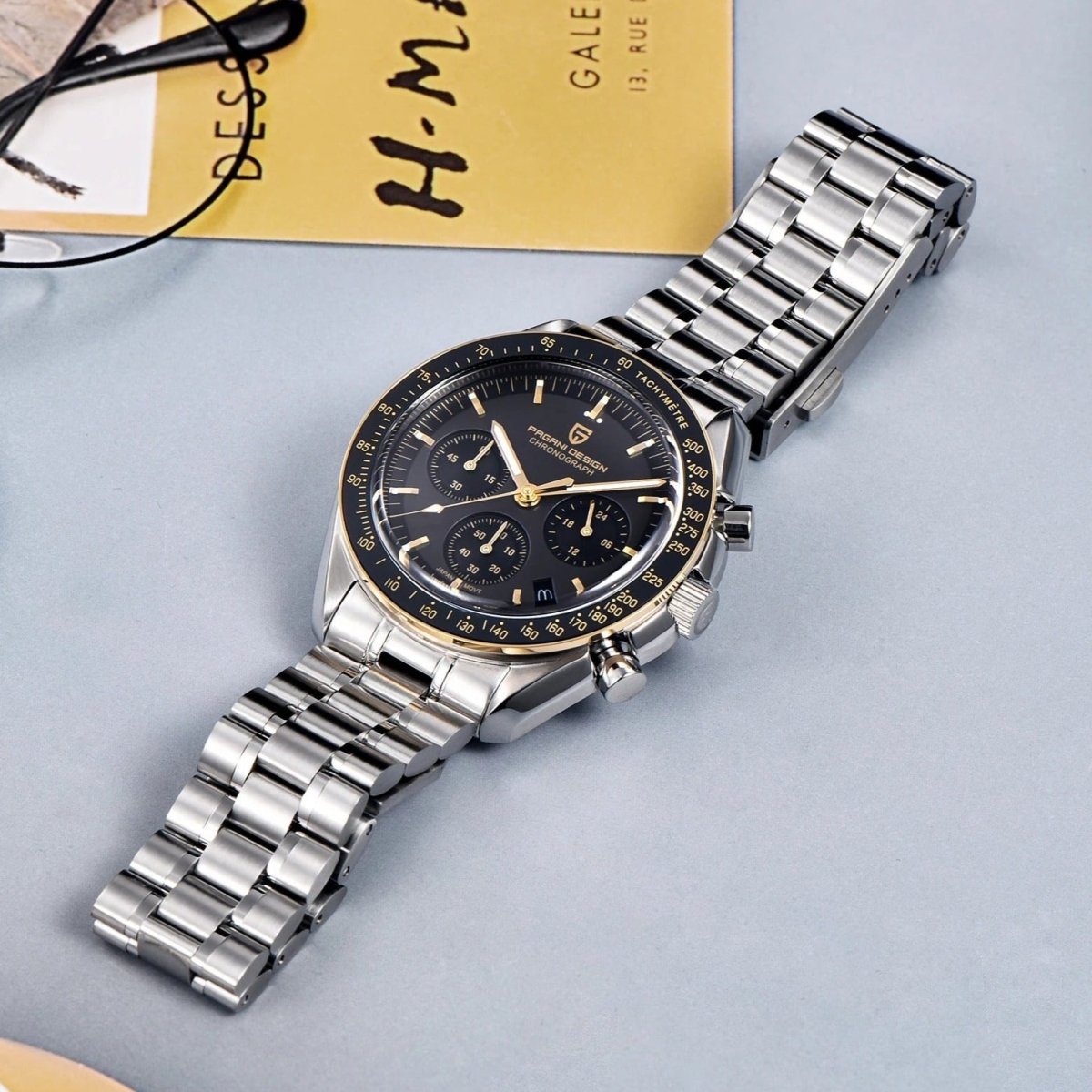 Pagani Design PD-1701 - 40mm Chronograph Watch Sapphire Crystal 100m