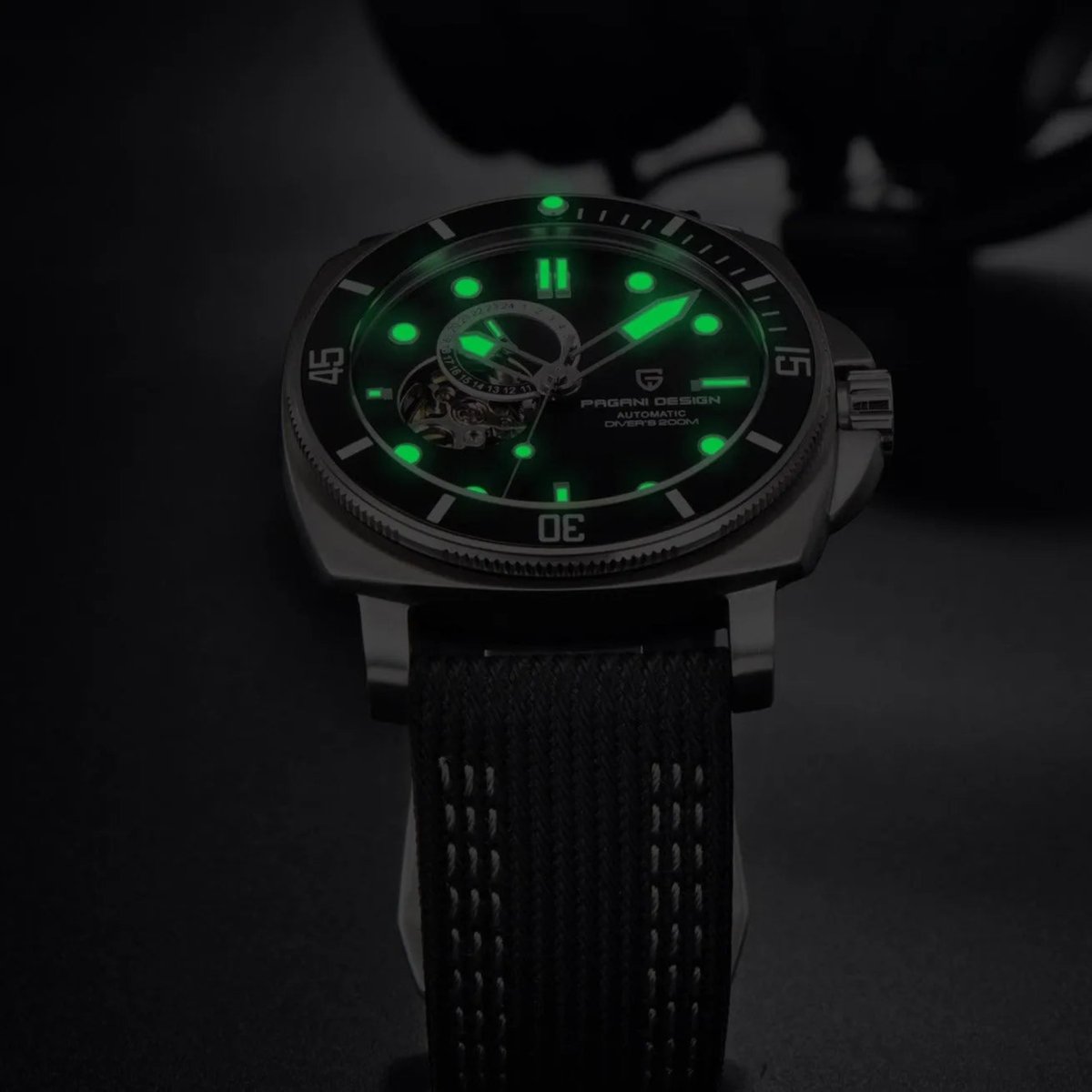 Pagani Design PD-1736 - 43mm Automatic Dive Watch Sapphire Crystal 200m