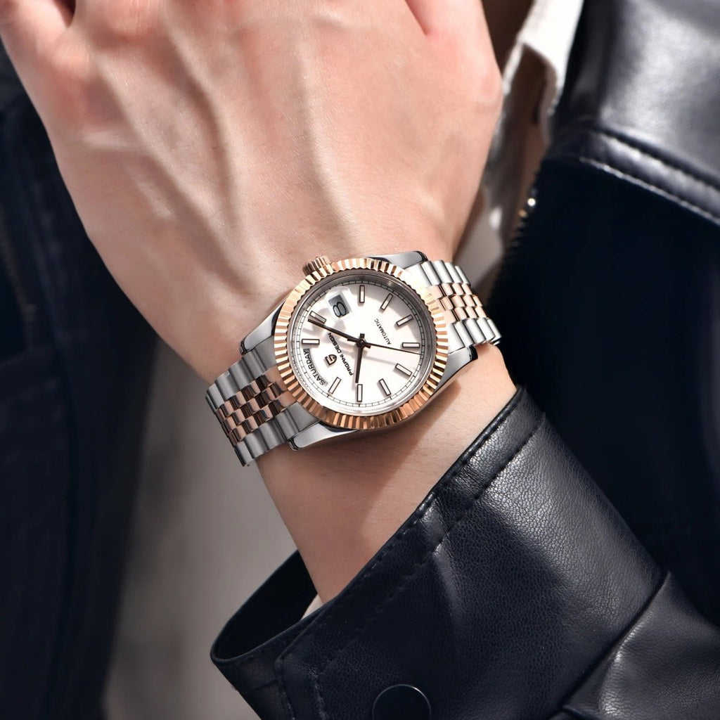 Pagani Design PD-1752 - 36mm Day-Date Automatic Watch Sapphire Crystal 100m