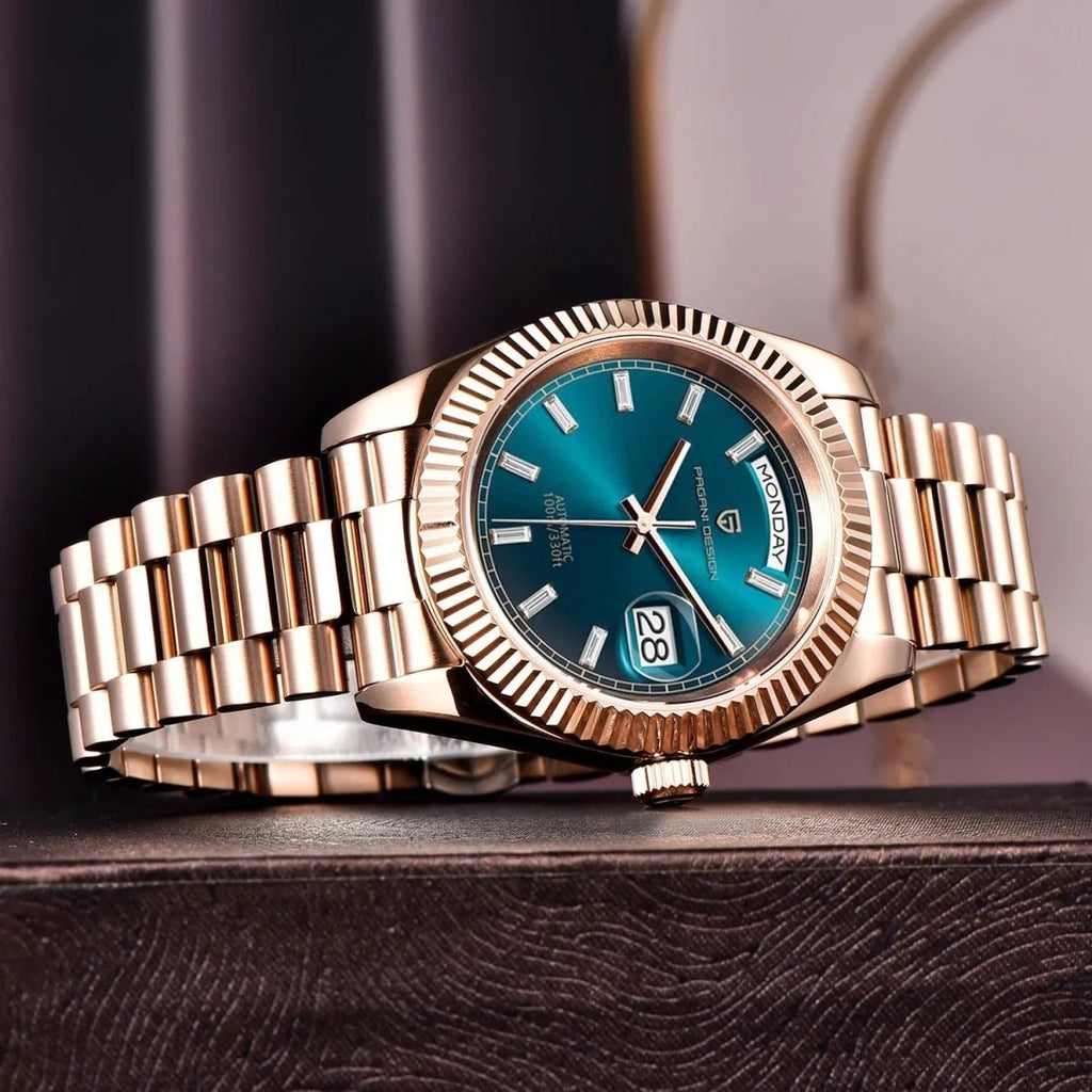 Pagani Design PD-1752 - 36mm Day-Date Automatic Watch Sapphire Crystal 100m