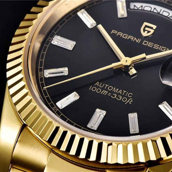 Pagani Design PD-1752 - 36mm Day-Date Automatic Watch Sapphire Crystal 100m
