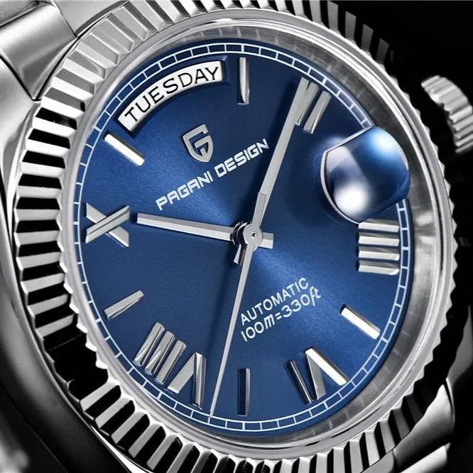 Pagani Design PD-1752 - 36mm Day-Date Automatic Watch Sapphire Crystal 100m