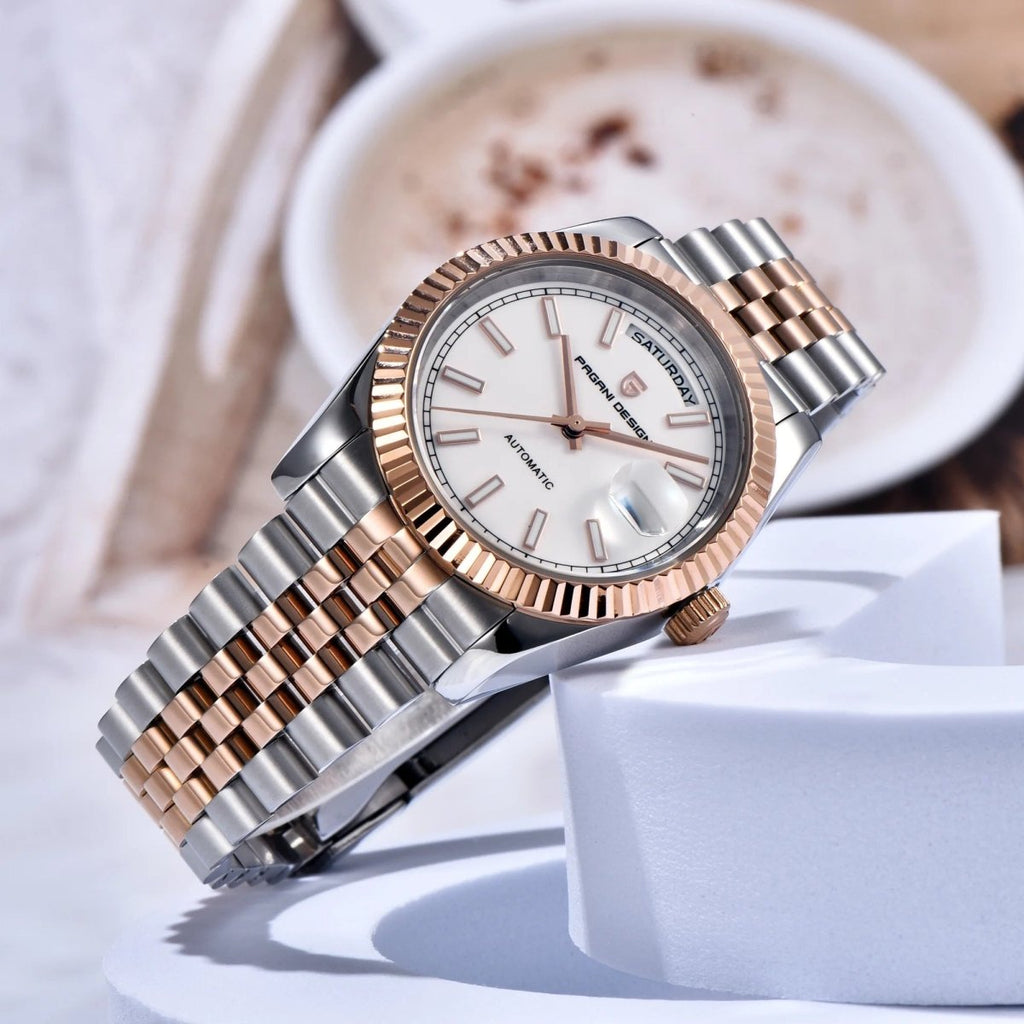 Pagani Design PD-1752 - 36mm Day-Date Automatic Watch Sapphire Crystal 100m