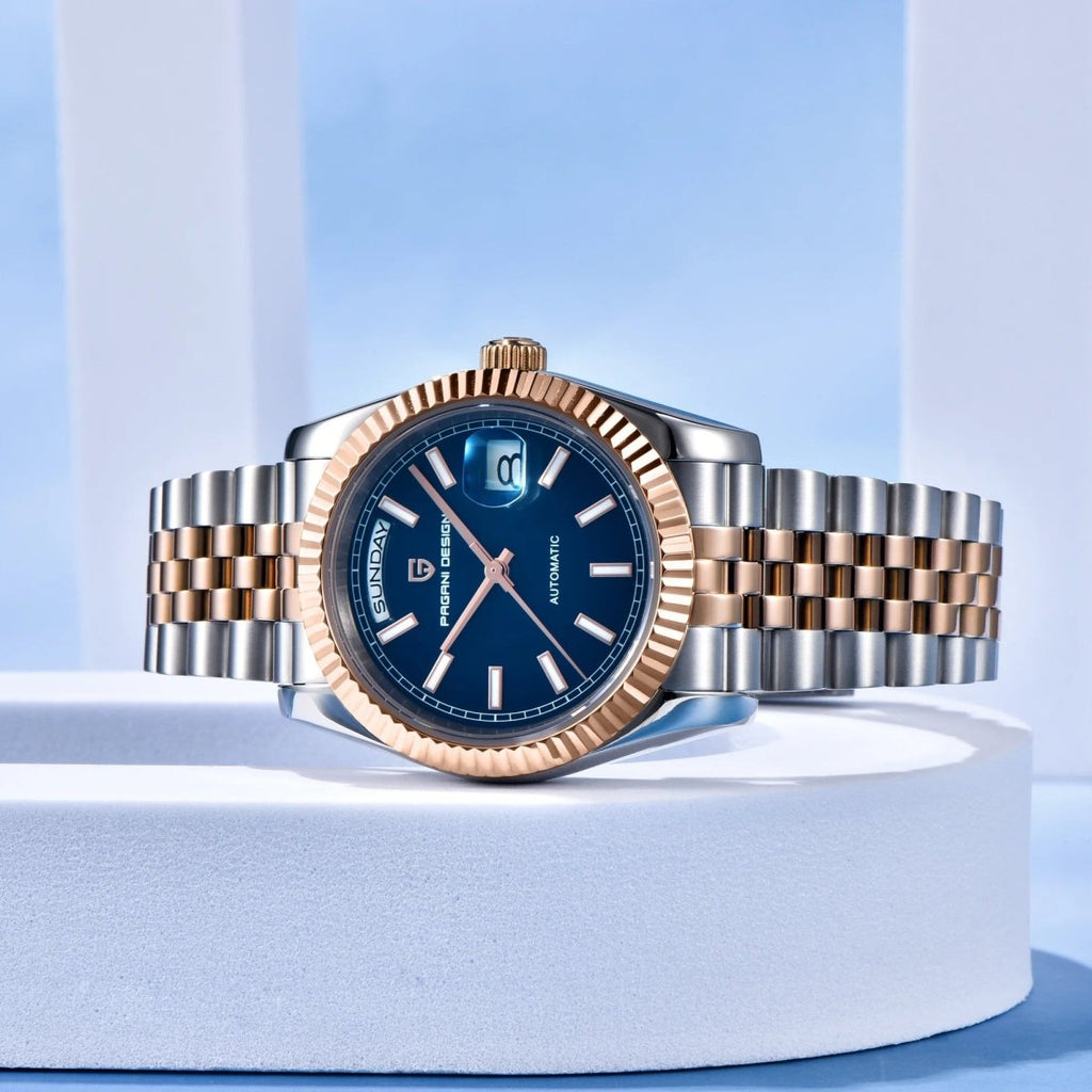 Pagani Design PD-1752 - 36mm Day-Date Automatic Watch Sapphire Crystal 100m