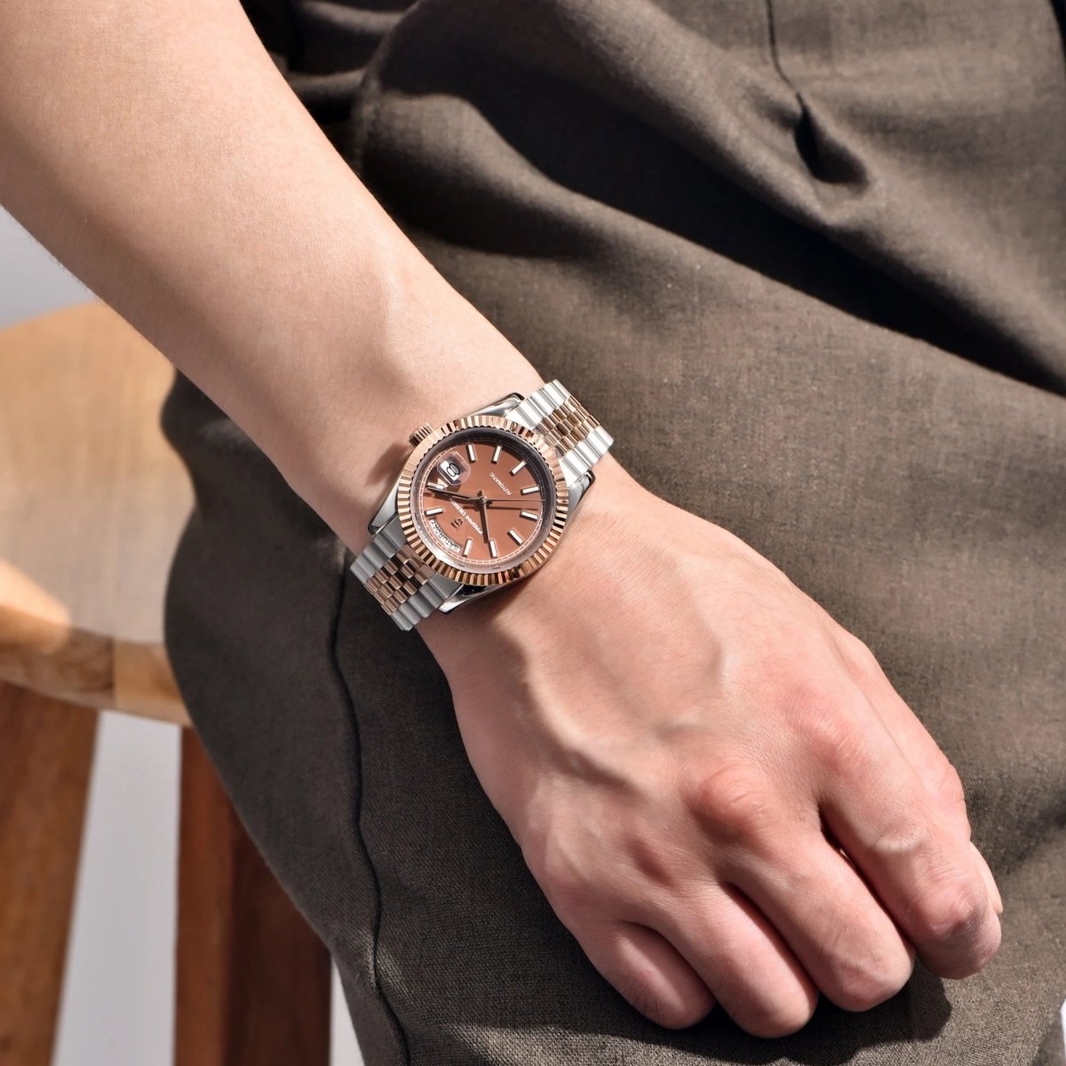 Pagani Design PD-1752 - 36mm Day-Date Automatic Watch Sapphire Crystal 100m