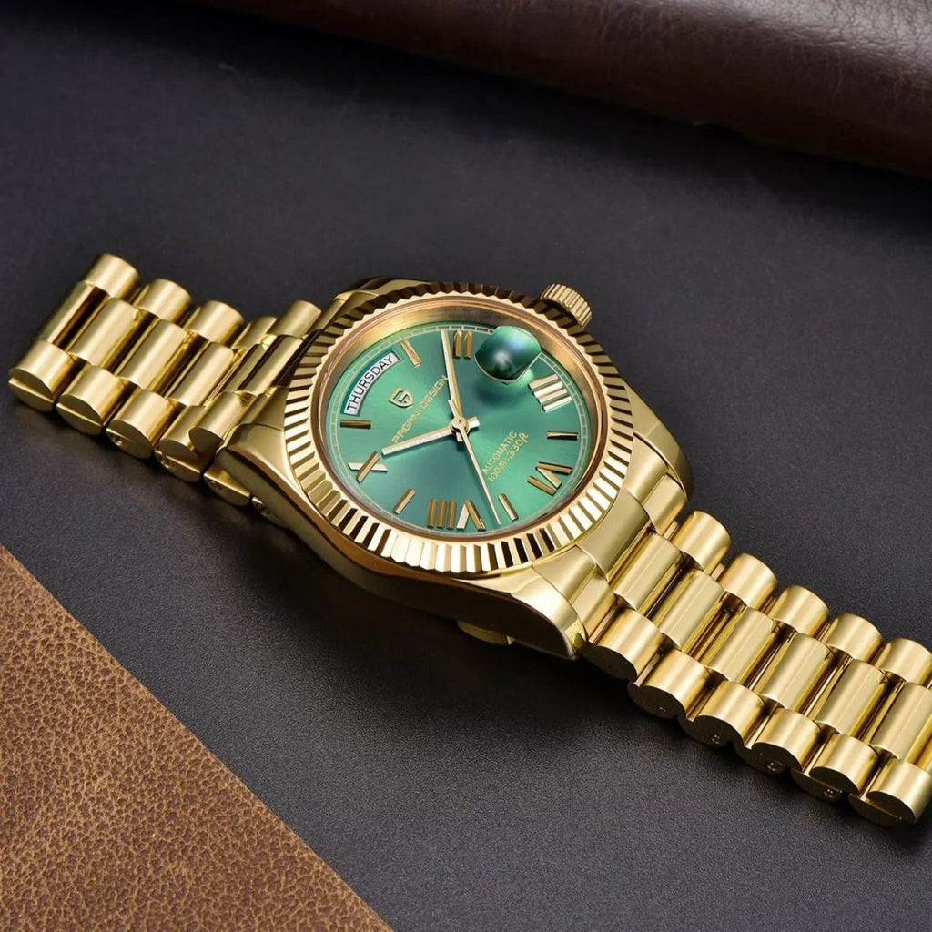 Pagani Design PD-1752 - 36mm Day-Date Automatic Watch Sapphire Crystal 100m